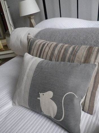 Helkat Grey Mouse Cushion Baytree Interiors > Cushions